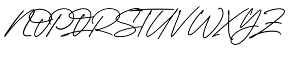 Mountain Signature Regular Font UPPERCASE