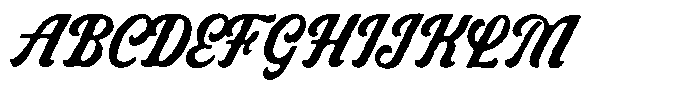 Mountains Range Script Font UPPERCASE