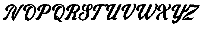 Mountains Range Script Font UPPERCASE