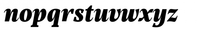 Mountella Black Italic Font LOWERCASE