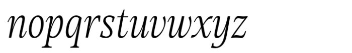Mountella Extra Light Italic Font LOWERCASE