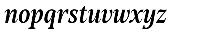 Mountella Medium Italic Font LOWERCASE