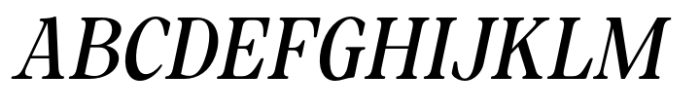 Mountriel Italic Font UPPERCASE