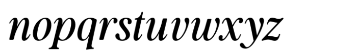 Mountriel Italic Font LOWERCASE