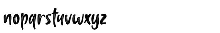 Mounty Smoothie Font LOWERCASE