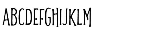 Mousemoon Rough Font UPPERCASE