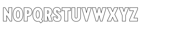 Moved Outline Font UPPERCASE