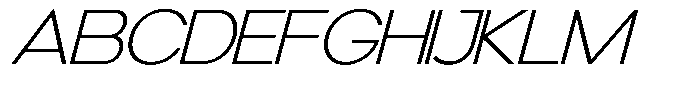 Moventra  Italic Regular Font UPPERCASE
