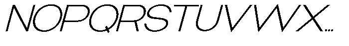 Moventra  Italic Regular Font UPPERCASE