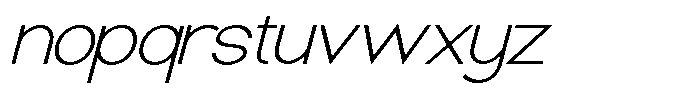 Moventra  Italic Regular Font LOWERCASE