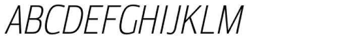 Moveo Sans Cond Light Italic Font UPPERCASE