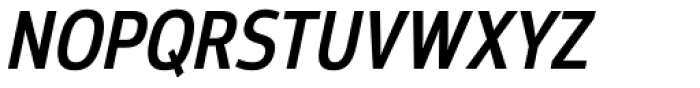 Moveo Sans Cond SemiBold Italic Font UPPERCASE