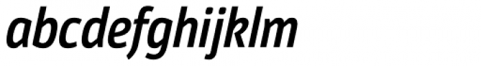 Moveo Sans Cond SemiBold Italic Font LOWERCASE