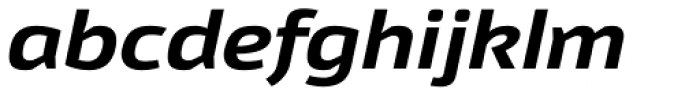 Moveo Sans Ext Bold Italic Font LOWERCASE