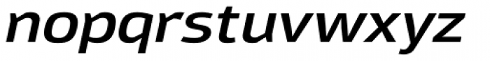 Moveo Sans Ext SemiBold Italic Font LOWERCASE