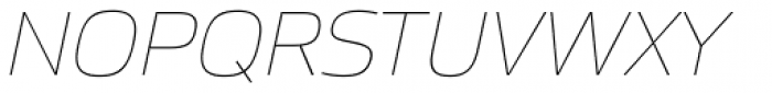 Moveo Sans Ext Thin Italic Font UPPERCASE