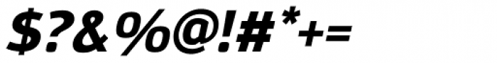 Moveo Sans ExtraBold Italic Font OTHER CHARS
