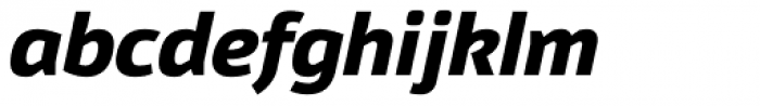 Moveo Sans ExtraBold Italic Font LOWERCASE