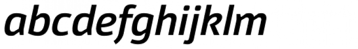 Moveo Sans SemiBold Italic Font LOWERCASE