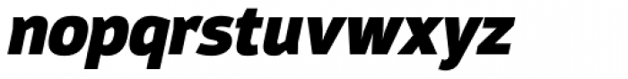 Moveo Sans SemiCond Black Italic Font LOWERCASE