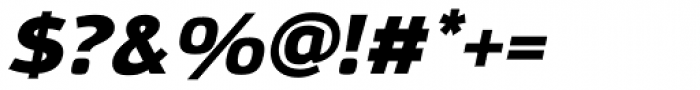 Moveo Sans SemiExt Black Italic Font OTHER CHARS
