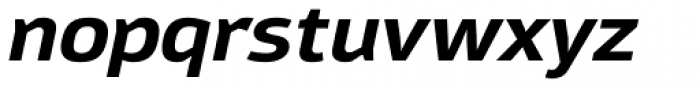 Moveo Sans SemiExt Bold Italic Font LOWERCASE