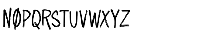 Moveric Brush Font LOWERCASE