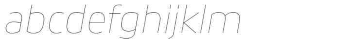 Movida Expanded Hairline Italic Font LOWERCASE