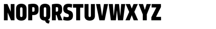 Movida Narrow Extra Bold Font UPPERCASE