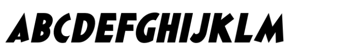 Movie Ad Deco JNL Oblique Font UPPERCASE