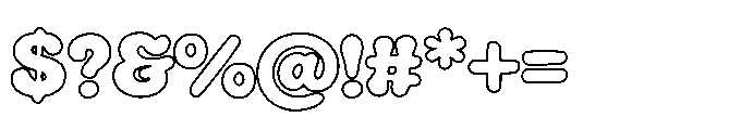 Mowi Outline Regular Font OTHER CHARS