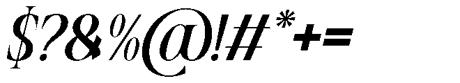 Mowina Italic Font OTHER CHARS