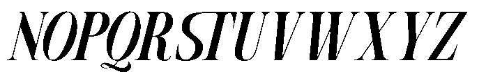 Mowina Italic Font UPPERCASE
