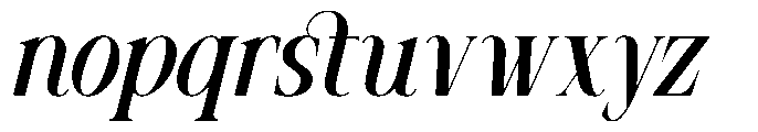 Mowina Italic Font LOWERCASE