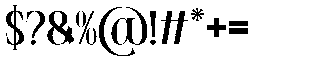 Mowina Regular Font OTHER CHARS