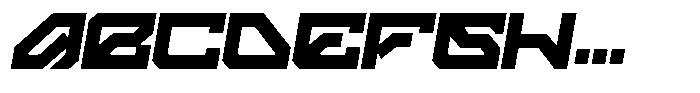 Moxin Italic Font UPPERCASE