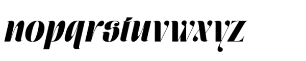 Moxtas Extrabold Italic Font LOWERCASE