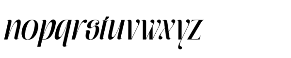 Moxtas Medium Italic Font LOWERCASE