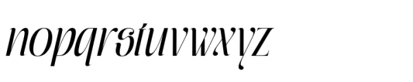 Moxtas Regular Italic Font LOWERCASE