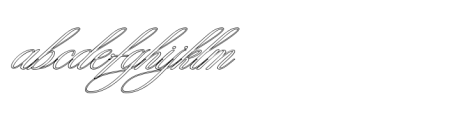 Mozilla Script Slant Outline FONT