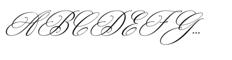 Mozilla Script Slant Font UPPERCASE