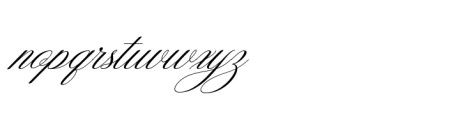 Mozilla Script Slant Font LOWERCASE