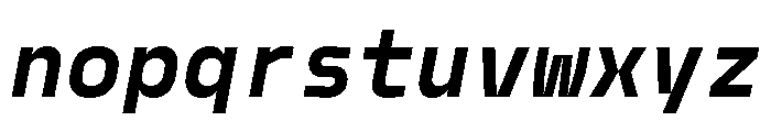 Model Mono Bold 2 Font LOWERCASE