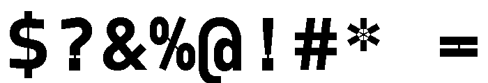 Model Mono Bold Font OTHER CHARS