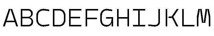 Model Mono Book Font UPPERCASE