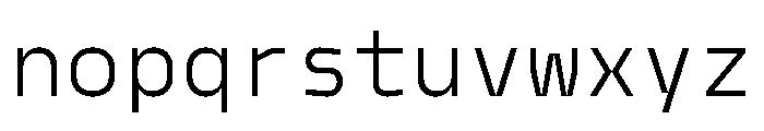 Model Mono Book Font LOWERCASE
