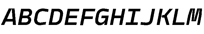 Model Mono Demibold 2 Font UPPERCASE