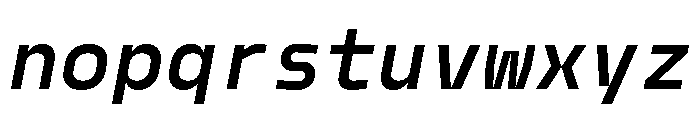 Model Mono Demibold 2 Font LOWERCASE