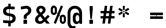 Model Mono Demibold Font OTHER CHARS