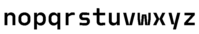 Model Mono Demibold Font LOWERCASE